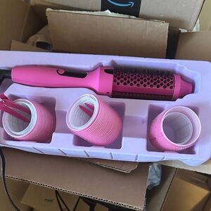 Pink Hair Styling Tool Set